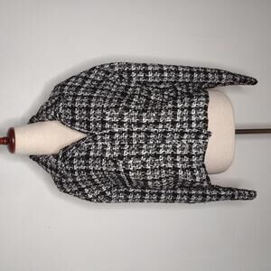 NWOT Rachel Zoe Women's Black/White/Full Zip Jacket Size Medium